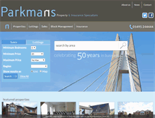 Tablet Screenshot of parkmans.co.uk